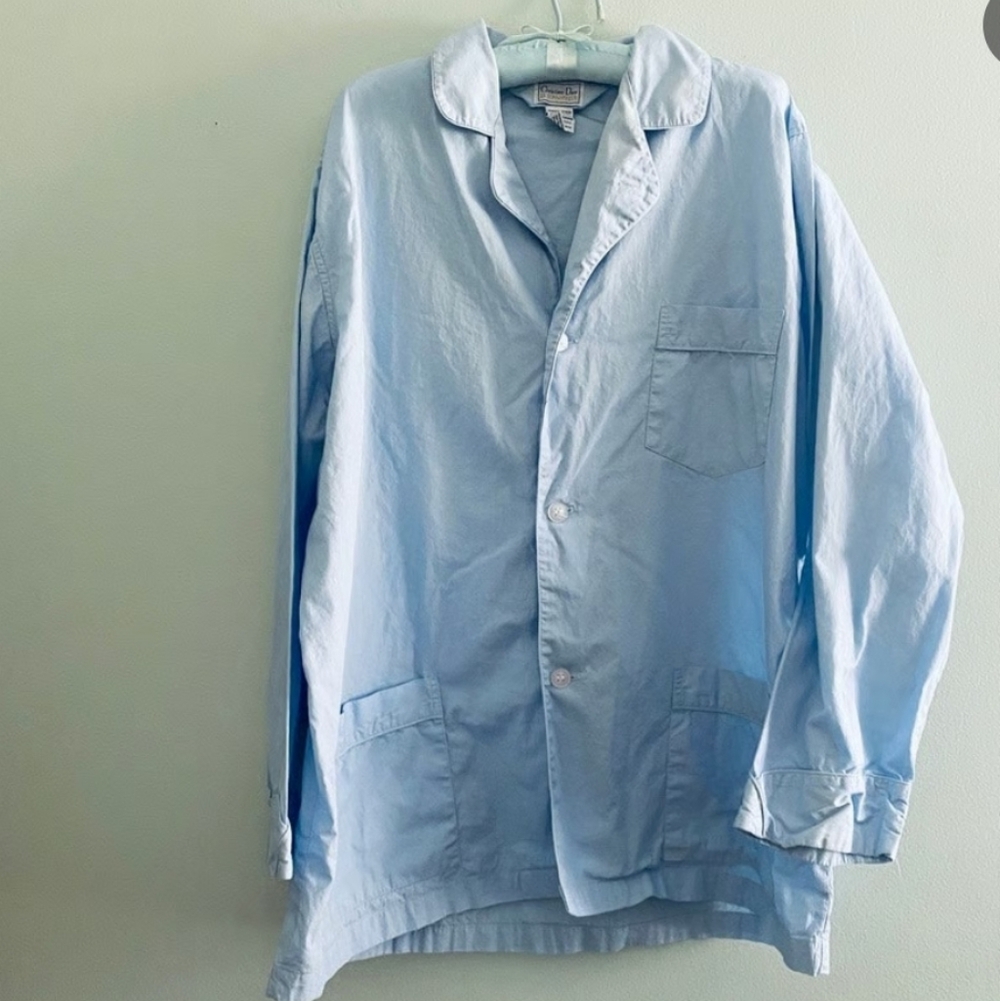 Dior Men's Sky Blue Shirt Jacket